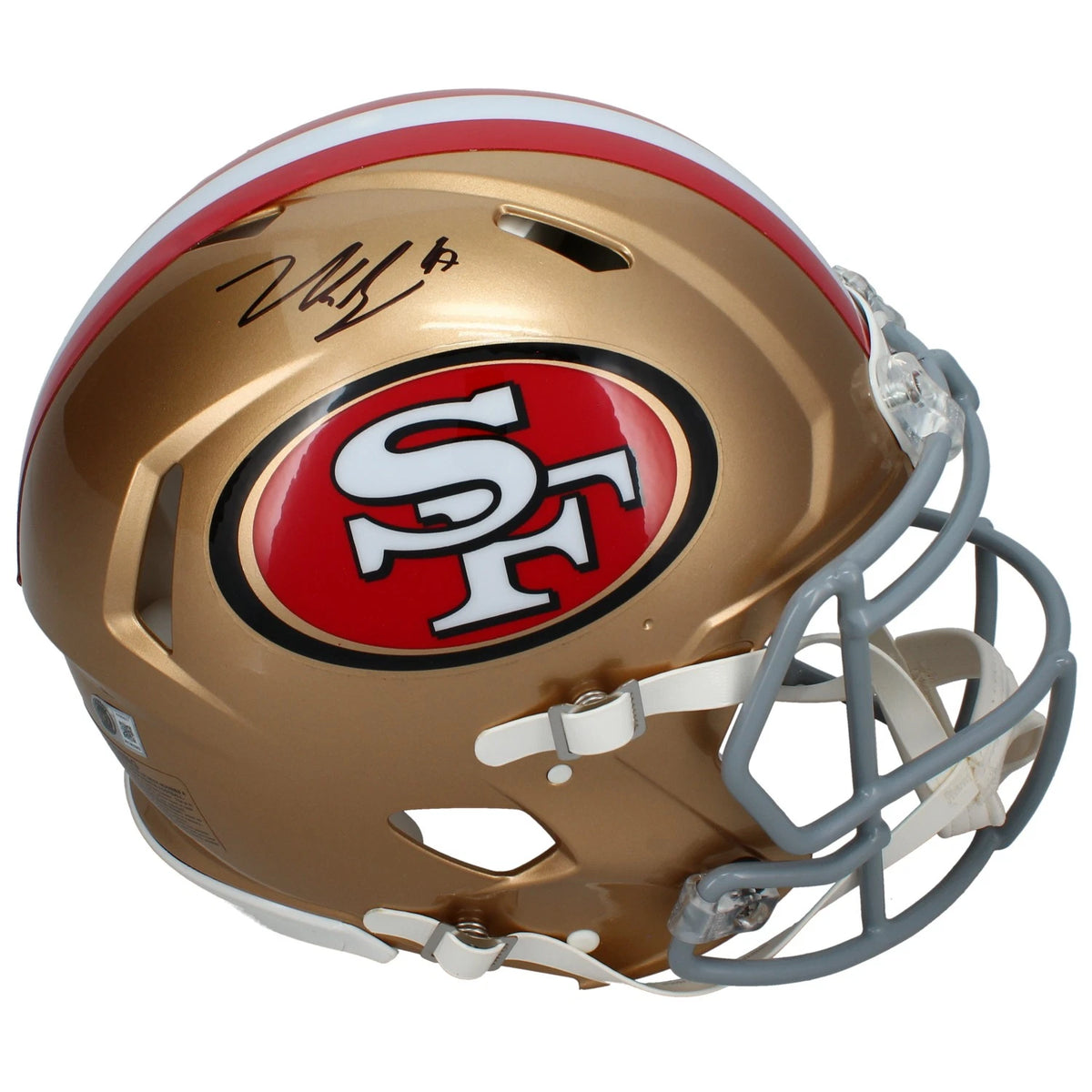 Nick Bosa Autographed San Francisco 49ers Speed Authentic Helmet Beckett Witnessed
