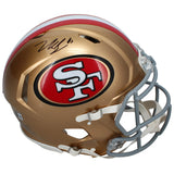 Nick Bosa Autographed San Francisco 49ers Speed Authentic Helmet Beckett Witnessed