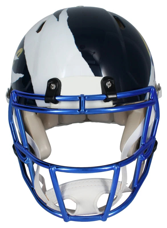 Jared Goff Autographed Detroit Lions/California Golden Bears ECC Custom Painted Ripped Speed Authentic Helmet Fanatics