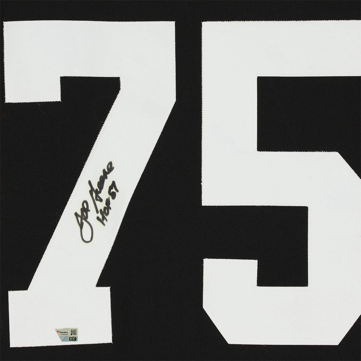 Joe Greene Autographed/Inscribed "HOF 87" Pittsburgh Steelers Mitchell & Ness Black Authentic Jersey with Fanatics