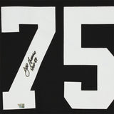 Joe Greene Autographed/Inscribed "HOF 87" Pittsburgh Steelers Mitchell & Ness Black Authentic Jersey with Fanatics