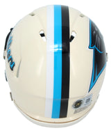 Luke Kuechly Autographed Carolina Panthers RETRO Speed Mini Helmet Beckett Witnessed