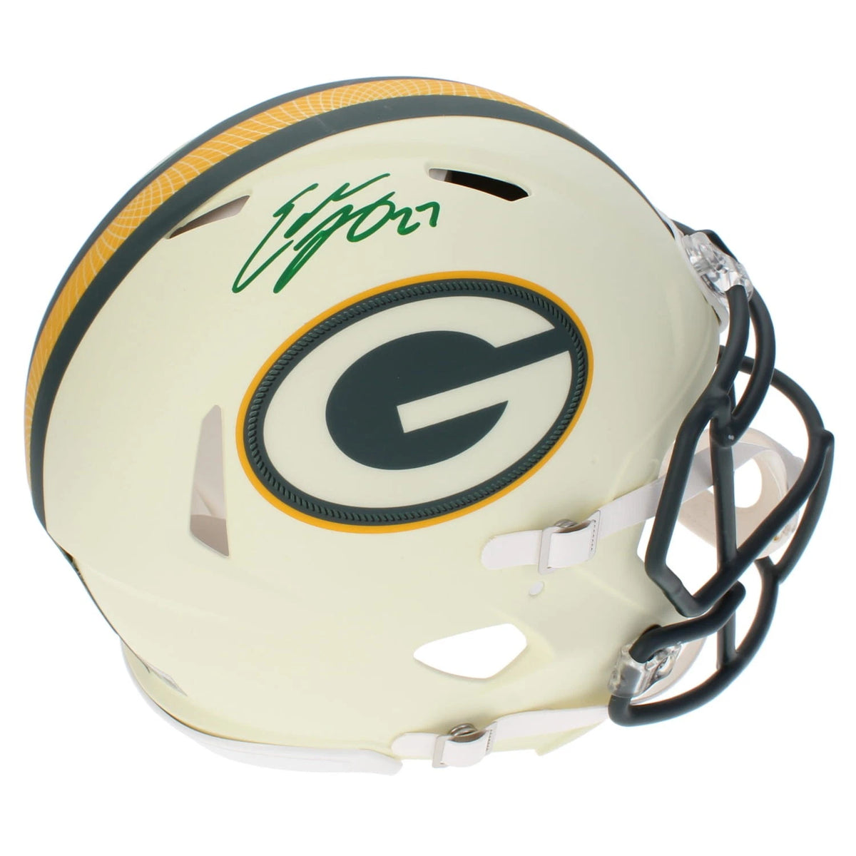 Eddie Lacy Autographed Green Bay Packers Rivalries Speed Authentic Helmet Beckett Witnessed