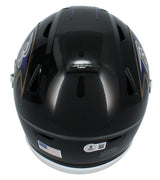 Zay Flowers Autographed Baltimore Ravens Speedflex Midi Helmet Beckett