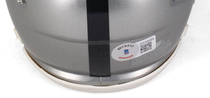 Bo Jackson Autographed Los Angeles Raiders Flash Speed Mini Helmet Beckett Witnessed