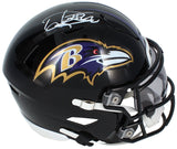 Derrick Henry Autographed Baltimore Ravens Speedflex Midi Helmet Beckett Witnessed