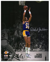 KAREEM ABDUL-JABBAR Autographed Los Angeles Lakers "vs. Celtics" 11" x 14" Spotlight Photograph FANATICS
