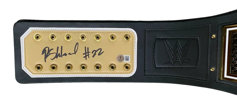 Rashid Shaheed Autographed/Inscribed "Geaux Saints" New Orleans Saints Replica Title Belt Beckett Witnessed