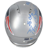 New England Patriots Legends (Brady, Gronkowski, Edelman + Five More) Multi-Autographed (Blue Ink) New England Patriots Speed Authentic Helmet Fanatics/Ratdke LE 8/12
