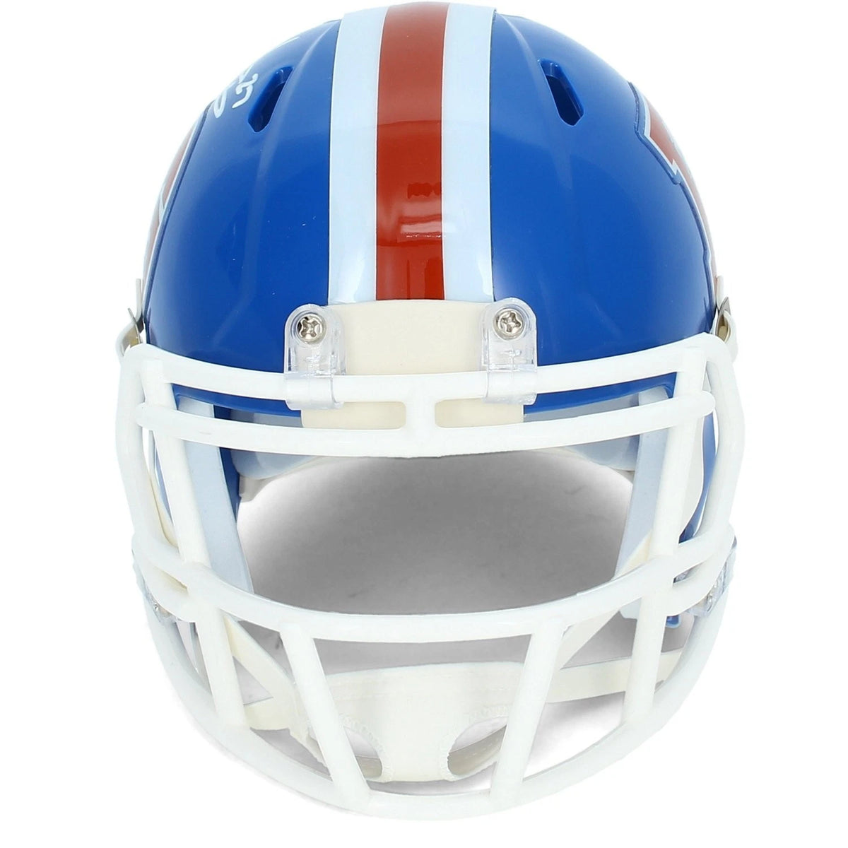 Steve Atwater Autographed Denver Broncos 1975-96 Throwback Speed Mini Helmet Beckett Witnessed