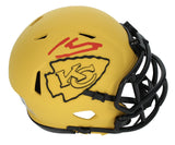 Kenneth Walker III Autographed Kansas City Chiefs RAVE Speed Mini Helmet Beckett Witnessed