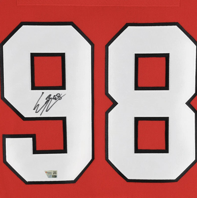 Connor Bedard Autographed Chicago Blackhawks Red Adidas Authentic Jersey Fanatics