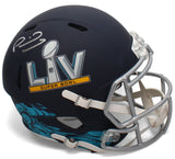 PATRICK MAHOMES Autographed Superbowl LV Logo Speed Full Size Helmet BECKETT