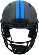 Amon-Ra St. Brown Autographed Detroit Lions FSM Custom Painted Gray Speed Authentic Helmet Beckett Witnessed