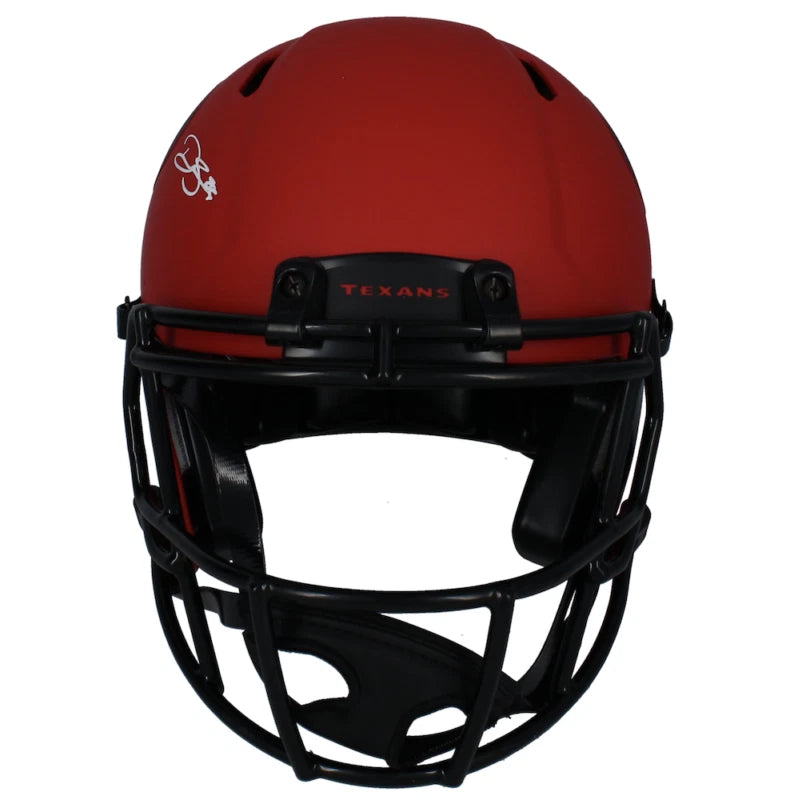 Dalton Schultz Autographed Houston Texans RAVE Speed Authentic Helmet Beckett Witnessed