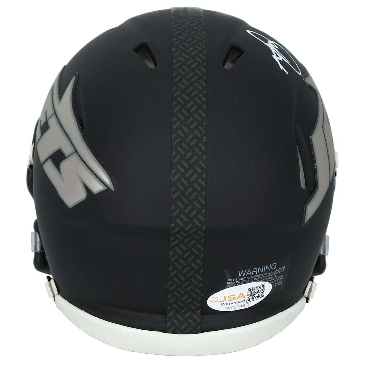 Minkah Fitzpatrick Autographed New York Jets Black Rivalries Speed Mini Helmet JSA Witnessed