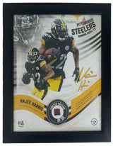 NAJEE HARRIS Framed Pittsburgh Steelers 15" x 17" Game Used Football Collage LE 1/50