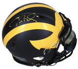 Tom Brady Autographed Michigan Wolverines Authentic Helmet Fanatics W/ Visor