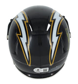 Antonio Gates Autographed Chargers 1988-06 Throwback Speed Mini Helmet Beckett Witnessed