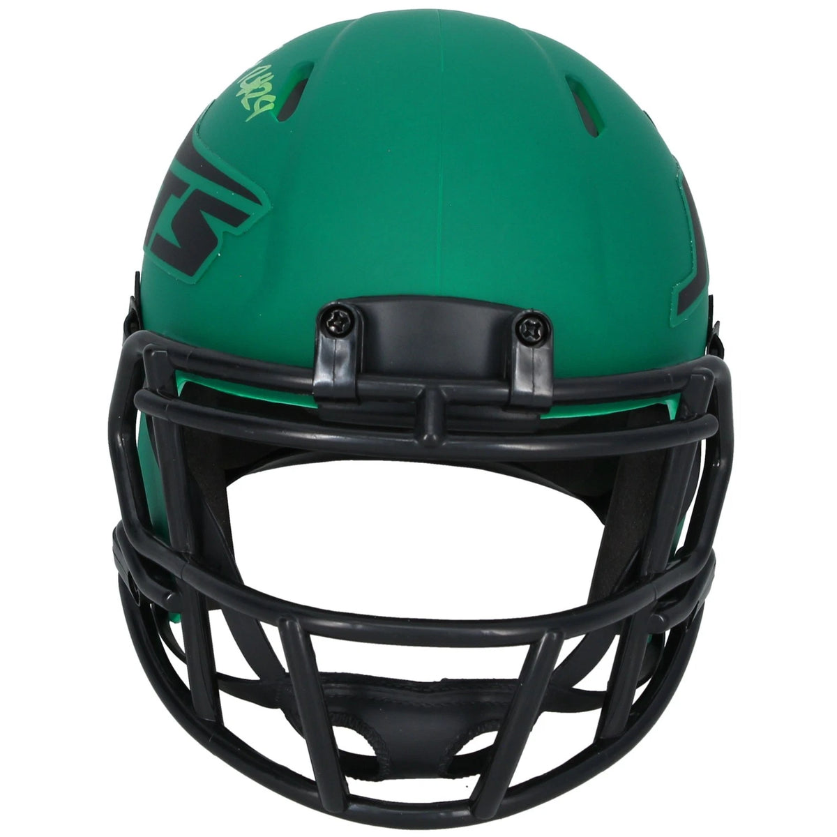 Darrelle Revis Autographed New Yor Jets RAVE Speed Mini Helmet Beckett Witnessed