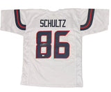 Dalton Schultz Autographed White #86 Custom Jersey Beckett Witnessed