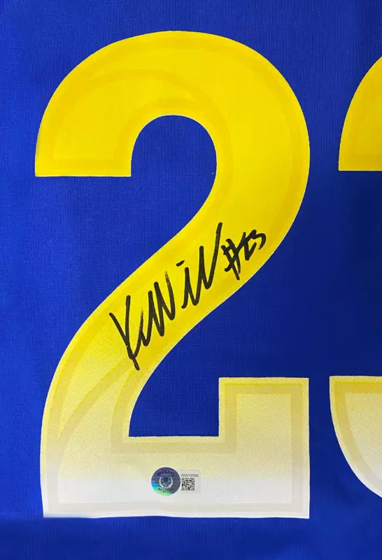 Kyren Williams Autographed Los Angeles Rams Blue Nike Game Jersey Beckett Witnessed
