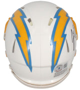Justin Herbert Autographed Los Angeles Chargers Speed Mini Helmet Beckett Witnessed