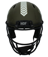 Antonio Gates Autographed Hall of Fame Logo 2022 Salute to Service Speed Authentic Helmet Beckett Witnessed