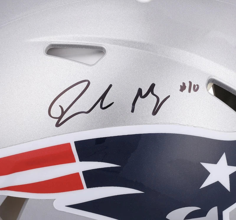 Drake Maye Autographed New England Patriots Speed Authentic Helmet Fanatics