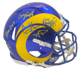 LOS ANGELES RAMS Super Bowl LVI Champions Autographed Riddell Speed Authentic Helmet with Multiple Signatures FANATICS LE 156