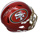 RICKY PEARSALL SIGNED SAN FRANCISCO 49ERS F/S FLASH SPEED REPLICA HELMET BECKETT