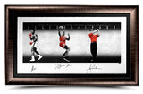Michael Jordan, Tiger Woods & Muhammad Ali Signed "Legends of Sport" Platinum Litho UDA LE 100