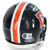 Steve Atwater Autographed Denver Broncos 2022 Color Rush Speed Mini Helmet Beckett Witnessed
