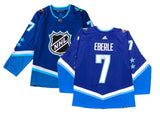 JORDAN EBERLE Autographed Blue 2022 NHL All Star Game Adidas Authentic Jersey FANATICS