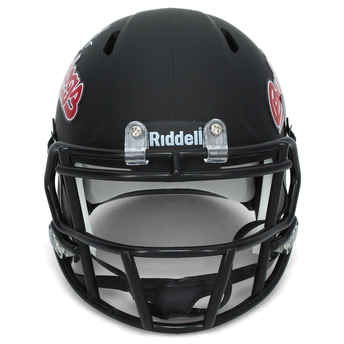 Davante Adams Autographed Black Alternate Fresno State Speed Mini Helmet JSA Witnessed