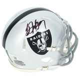 Bo Jackson Autographed Raiders Mini Helmet JSA Witnessed