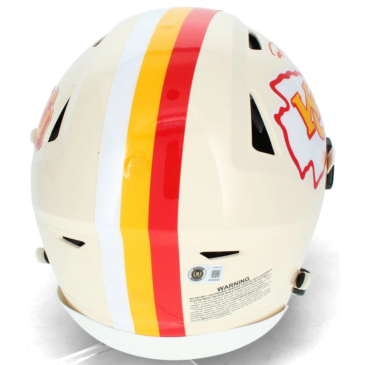 Patrick Mahomes Autographed Kansas City Chiefs RETRO Speedflex Authentic Helmet Beckett Witnessed