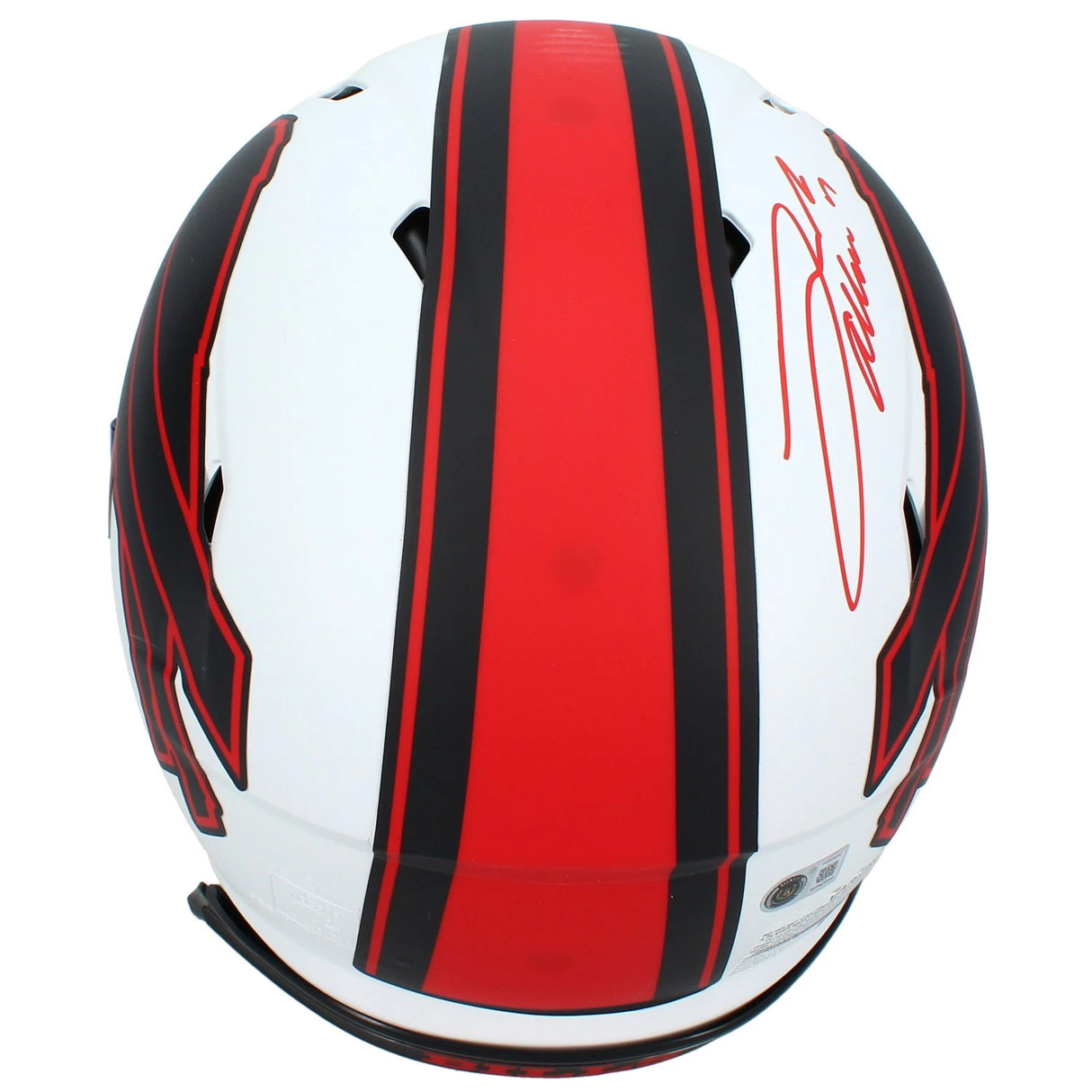 Josh Allen Autographed Buffalo Bills Speed Lunar Eclipse Authentic Helmet Beckett Witnessed