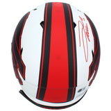 Josh Allen Autographed Buffalo Bills Speed Lunar Eclipse Authentic Helmet Beckett Witnessed