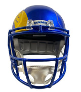 AARON DONALD Autographed/Inscribed "SB LVI Champs " Los Angeles Rams Super Bowl LVI Champions Logo Speed Full Size Helmet FANATICS