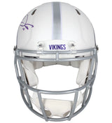 Sam Darnold Autographed Minnesota Vikings White 2024 Alternate Speed Authentic Helmet Fanatics