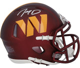 Jayden Daniels Autographed Washington Commanders Speed Mini Helmet Fanatics