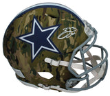 Emmitt Smith Autographed Dallas Cowboys CAMO Speed Authentic Helmet Beckett Witnessed