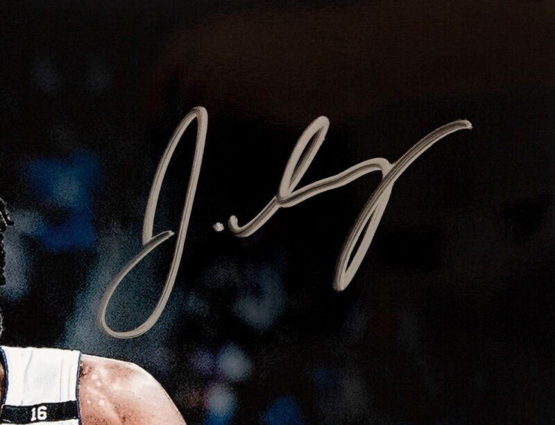 JADEN IVEY Autographed Detroit Pistons "Step Back" 16" x 10" Photograph PANINI LE 123