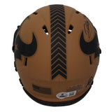 Dalton Schultz Autographed Houston Texans Speed 2023 Salute To Service Speed Mini Helmet Beckett Witnessed