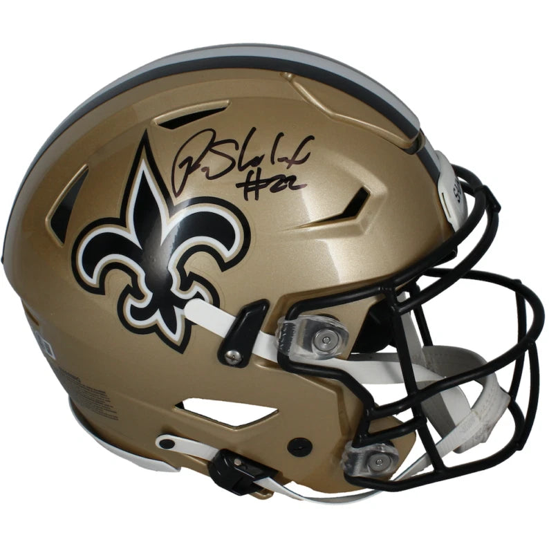 Rashid Shaheed Autographed New Orleans Saints Speedflex Authentic Helmet Beckett Witnessed