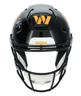 Terry McLaurin Autographed Washington Commanders Black 2022 Alternate Speedflex Authentic Helmet Beckett Witnessed