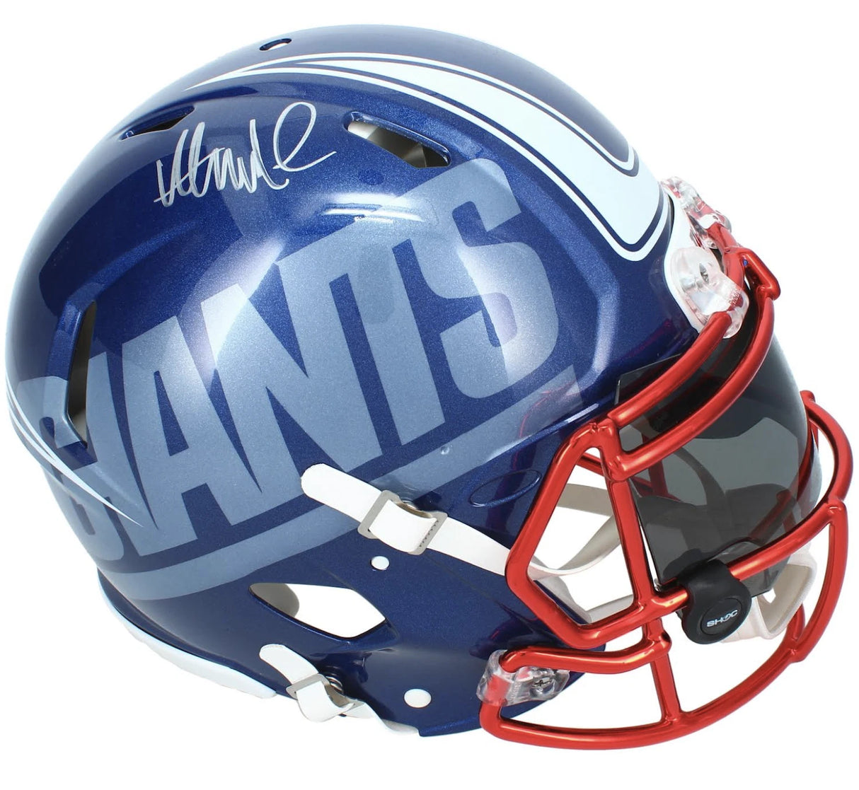Abdul Carter Autographed New York Giants Artist Painted Speed Authentic Helmet Fanatics LE 1/1