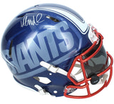 Abdul Carter Autographed New York Giants Artist Painted Speed Authentic Helmet Fanatics LE 1/1