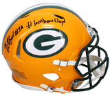 MarShawn Lloyd Autographed/Inscribed "#Lambeau Lloyd" Green Bay Packers Speed Authentic Helmet Beckett/GDL LE 32